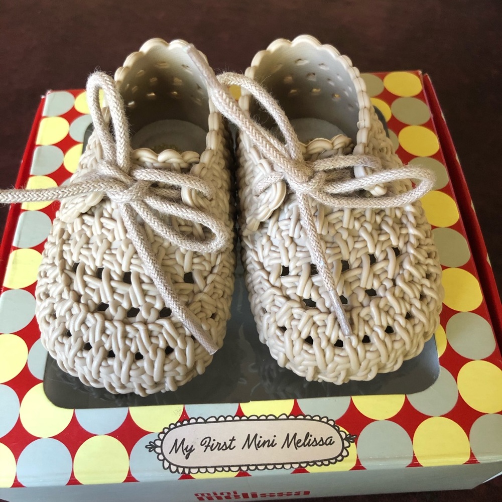 Mini Melissa woven baby shoes